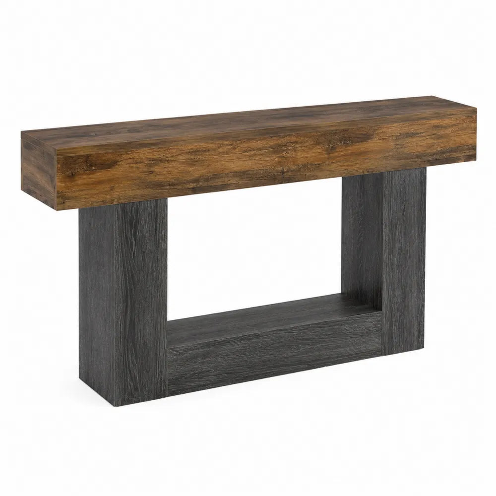 Consolle rettangolare in legno e MDF 120x30x80 cm